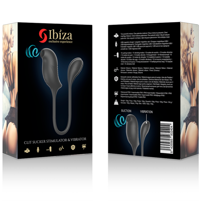 Ibiza vibrators ar klitora sūkšanas funkciju